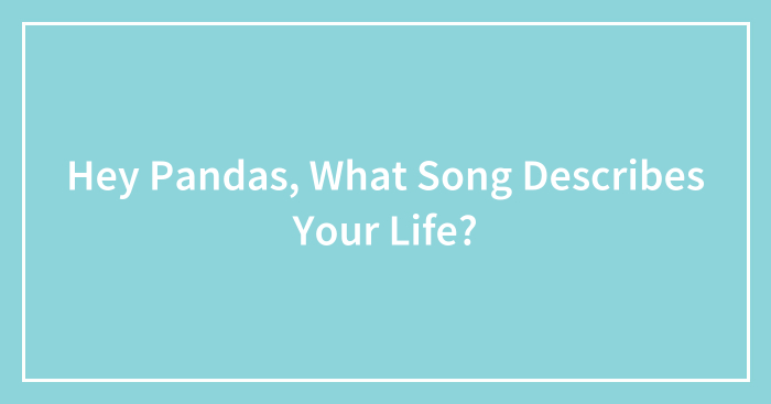Hey Pandas, What Song Describes Your Life? (Closed)