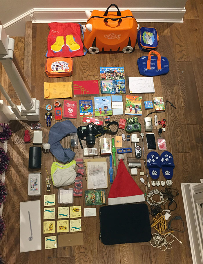 "Necessities" For International Travel According To A Five-Year-Old