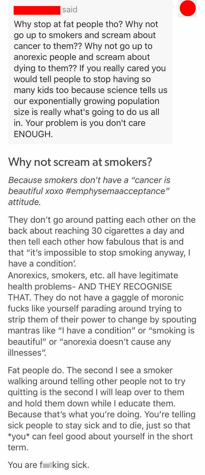 Nice Stops When Your Actions Hurt Other People