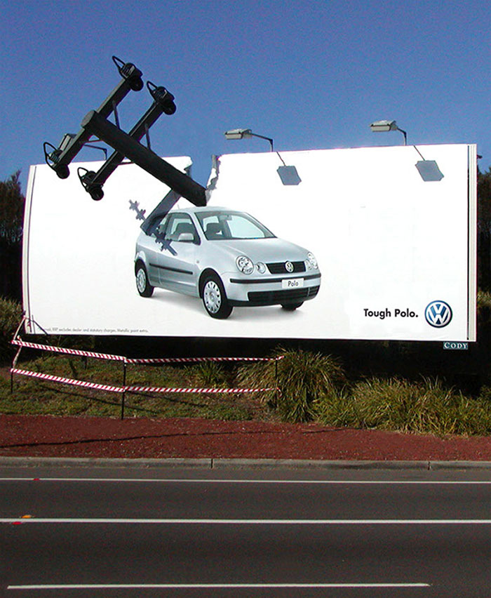 Vw Polo Telegraph Pole Billboards
