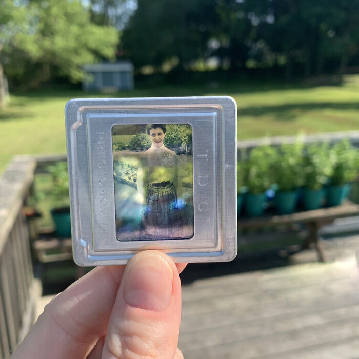 Photographer Shows Slides From The Past On Current Photographs Recording The Feeling Of The Passage Of Time