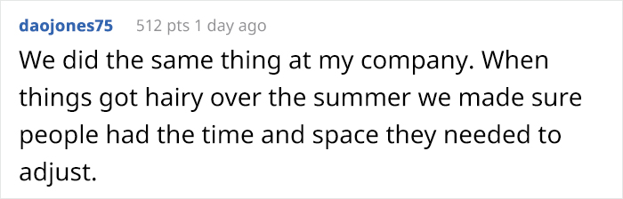 Boss Shares Why He Denied A Female Employee's Request To Move Her To 80% Time Boss Shares Why He Denied A Female Employee's Request To Move Her To 80% Time