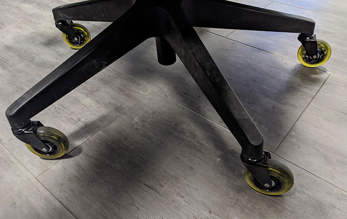 Chairs At My New Job Have Rollerblade Wheels So We Can Roll Quietly