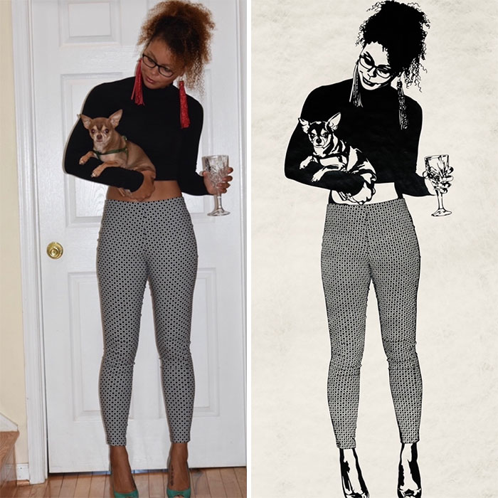 I Hand Cut This Life-Sized Self Portrait From Black Paper With A Knife. Ig @rosaleff