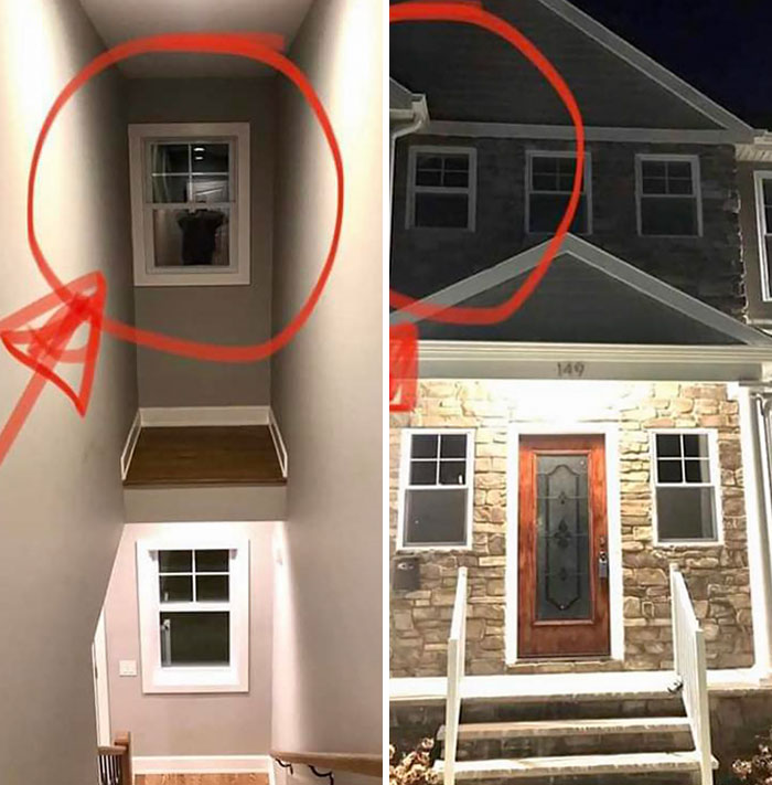 Imagine Being A Firefighter And Entering A Dark Smoke-Filled House From The Outside Through This Window