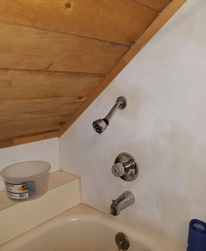 The Shower Was Made For People Literally 3ft Tall