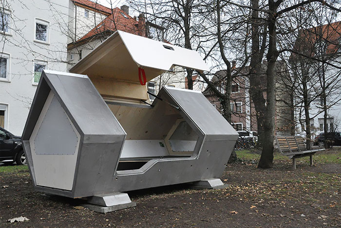 This City In Germany Has Sleeping Pods To Protect The Homeless From The Cold At Night This City In Germany Has Sleeping Pods To Protect The Homeless From The Cold At Night