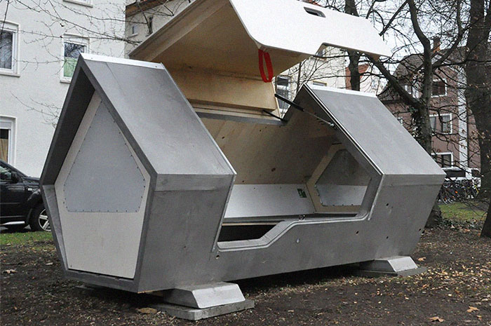 This City In Germany Has Sleeping Pods To Protect The Homeless From The Cold At Night