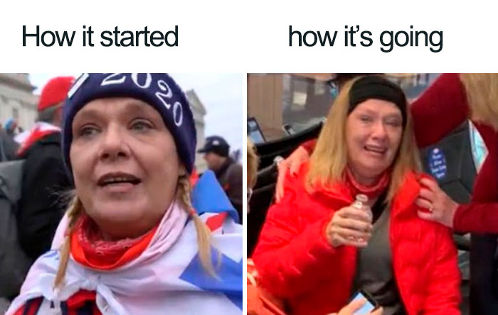 ‘How It Started Vs. How It's Going’: People Are Posting What Happened To These US Capitol Rioters Since The Riot ‘How It Started Vs. How It's Going’: People Are Posting What Happened To These US Capitol Rioters Since The Riot