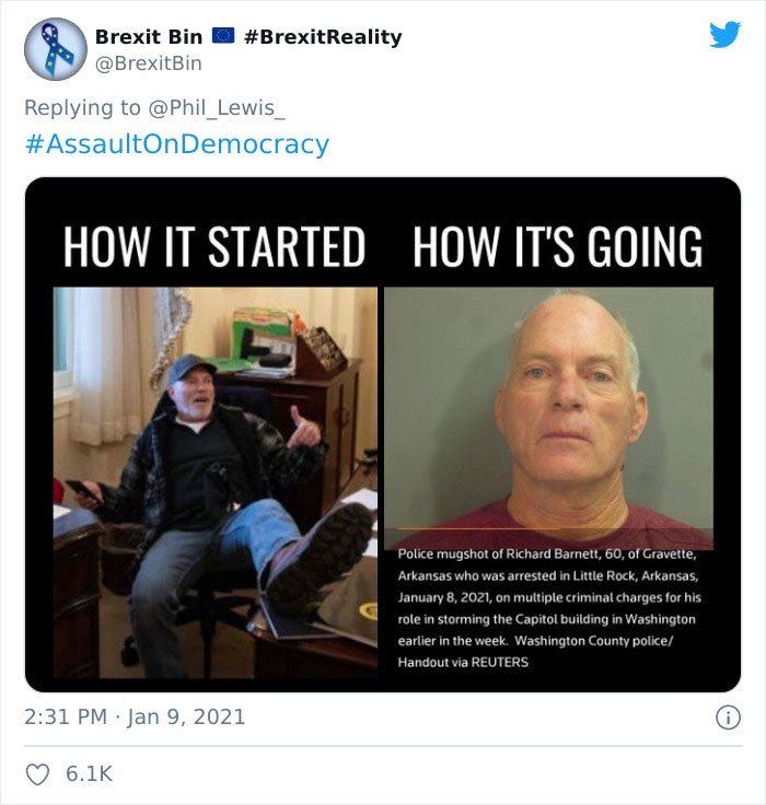 &lsquo;How It Started Vs. How It's Going&rsquo;: People Are Posting What Happened To These US Capitol Rioters Since The Riot