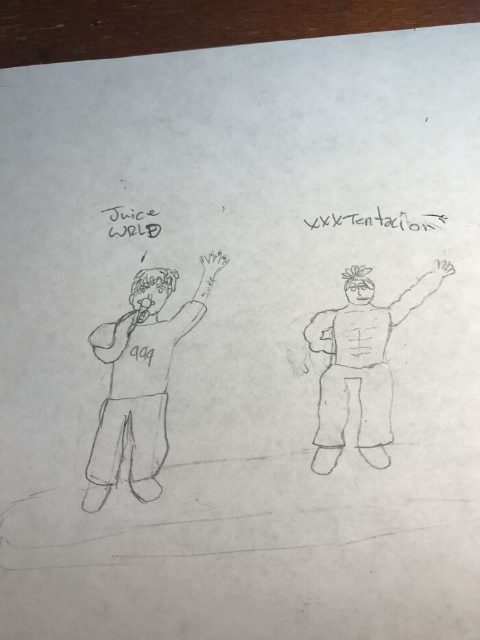 Tried Drawing Juice Wrld And Xxx (Didn’t Go So Well)