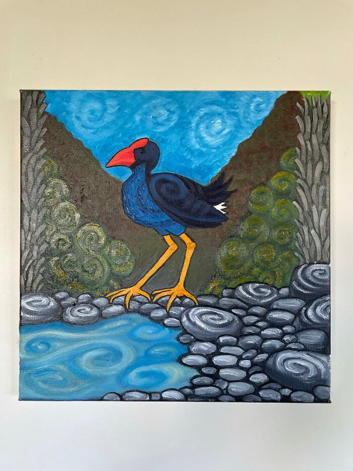 Stylised Pukeko
