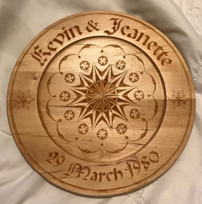 I Do Chip Carvings, Wedding Plates For Relatives. Boxes And Stuff For Grandkids