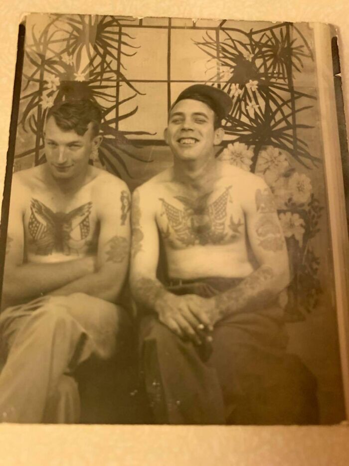 My Grandpa (On The Right) And His Brother. Approx 1950.