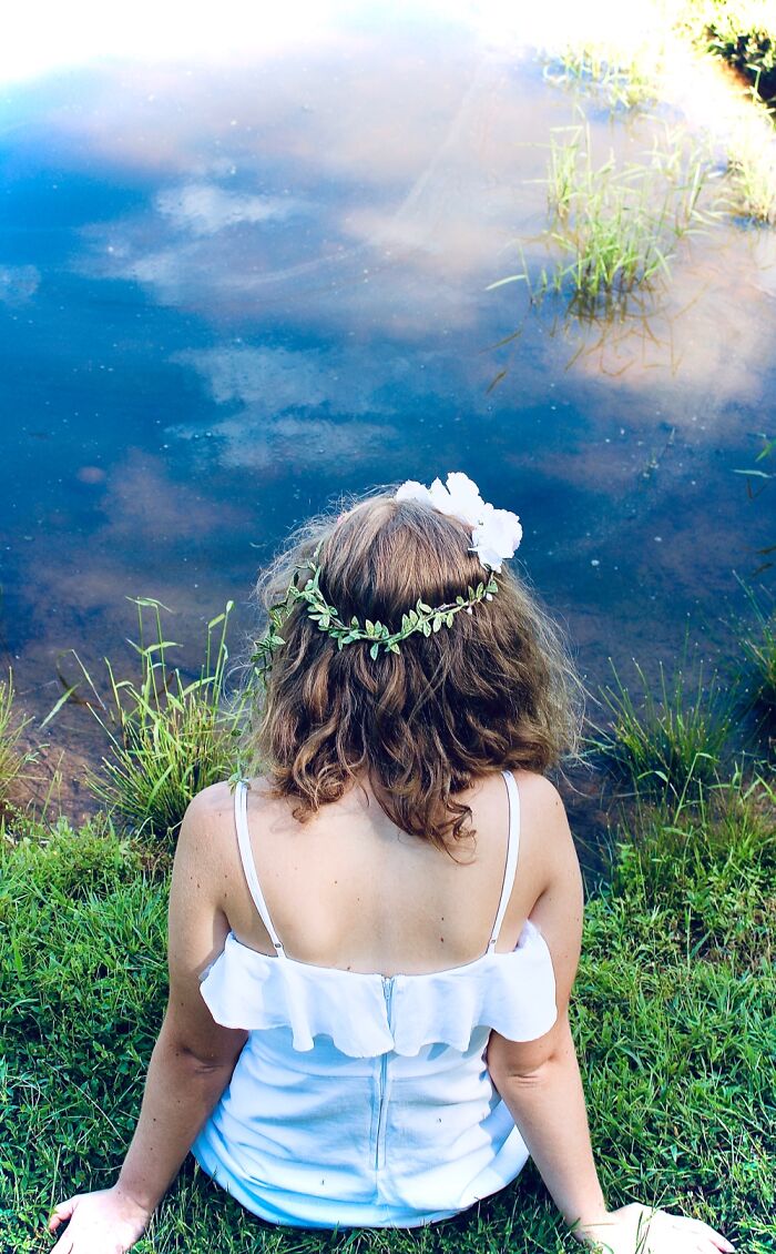 My Friend Looking Into The Lake