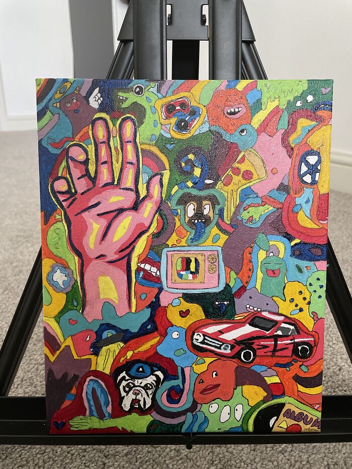 I’m 13 Years Old And This Is The Painting I’m Out The Most Effort And Tune Into Ever. I Struggle Focusing On Things For Long Periods Of Time So I Am Especially Proud Of This Piece. Enjoy!