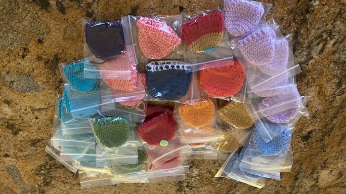 Beanies For Nicu Babies. Learned To Crochet One Pattern In May