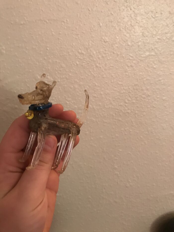 I Made A Little Odie With Some Plastic Utensils And A Blowtorch