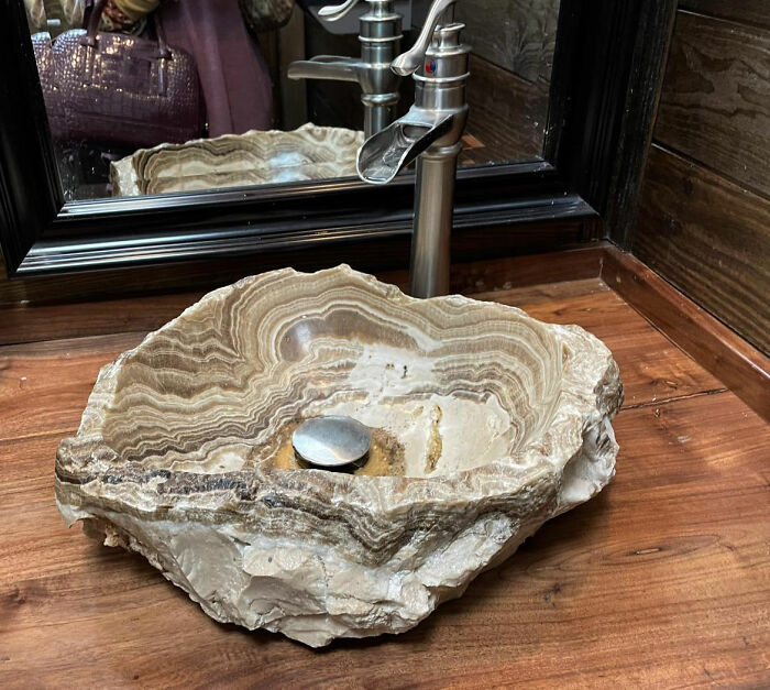 Sink At Local Restaurant. Very Pretty But Probably Hard To Clean