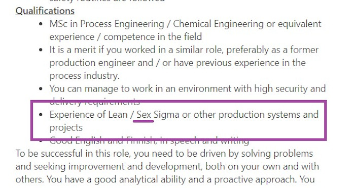 *possible* Typo In Job Advert...