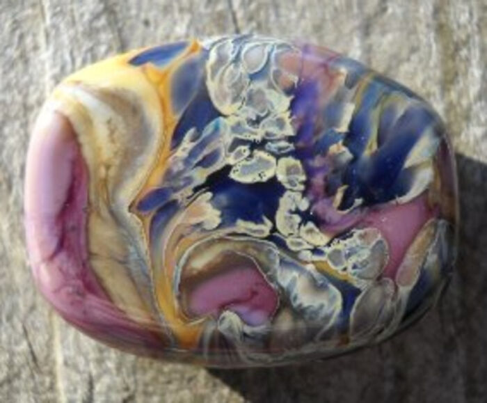 An Organic Lampwork Glass Bead
