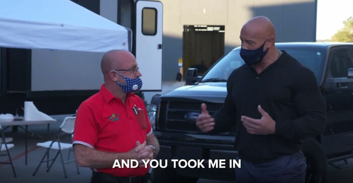 The Rock Gifts A $30k Truck To The Man Who Took Him In As A Homeless Teen And "Changed His Life&rsquo;s Trajectory&rdquo;