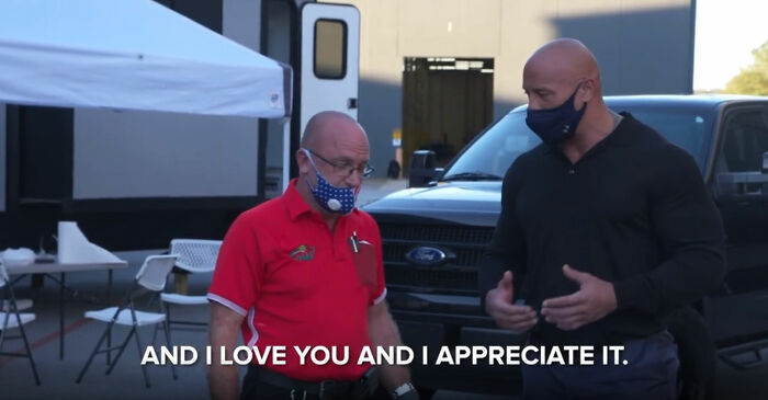 The Rock Gifts A $30k Truck To The Man Who Took Him In As A Homeless Teen And "Changed His Life&rsquo;s Trajectory&rdquo;