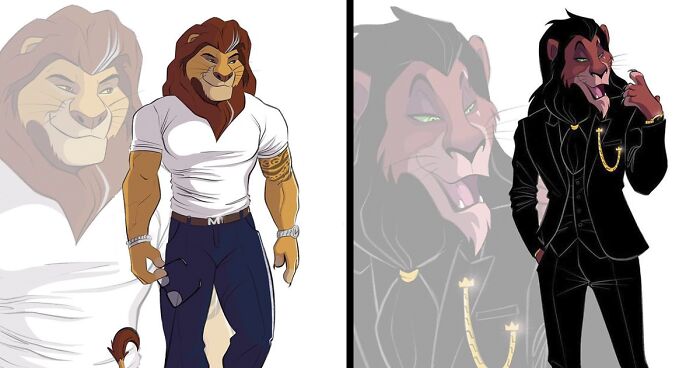 This Artist Illustrated Disney’s “The Lion King” Characters Into Human-Like Creatures (13 Pics)