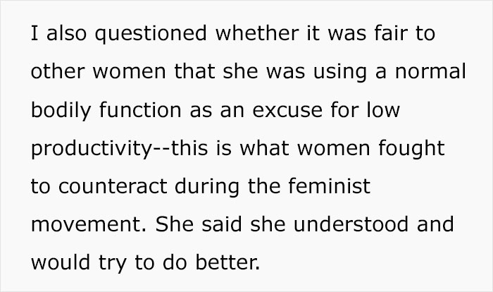 'Not Available For Calls During Off Hours': Manager Is Puzzled Whether He Was Right To Scold A Pregnant Woman For 'Slacking' 'Not Available For Calls During Off Hours': Manager Is Puzzled Whether He Was Right To Scold A Pregnant Woman For 'Slacking'