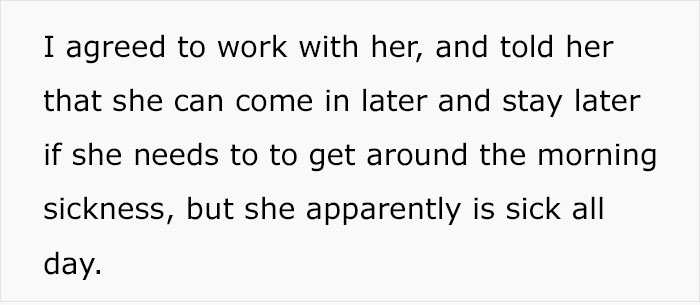 'Not Available For Calls During Off Hours': Manager Is Puzzled Whether He Was Right To Scold A Pregnant Woman For 'Slacking' 'Not Available For Calls During Off Hours': Manager Is Puzzled Whether He Was Right To Scold A Pregnant Woman For 'Slacking'