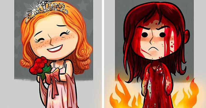 Artist Illustrates How Our Favorite Characters Have Changed In 40 Adorable Illustrations