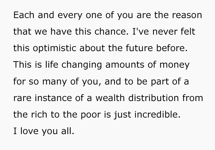 Person Who Ate Only Beans And Rice After The ’08 Collapse Pens A Powerful Open Letter To Billionaire Jerks Running Hedge Funds, Explains Why They Won’t Sell Person Who Ate Only Beans And Rice After The ’08 Collapse Pens A Powerful Open Letter To Billionaire Jerks Running Hedge Funds, Explains Why They Won’t Sell