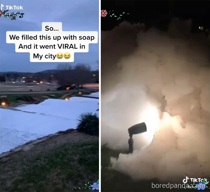 This Dude Filled Up A River With Soap And Destroyed The Entire Ecosystem For Some Tiktok Clout And Thinks He Is Funny