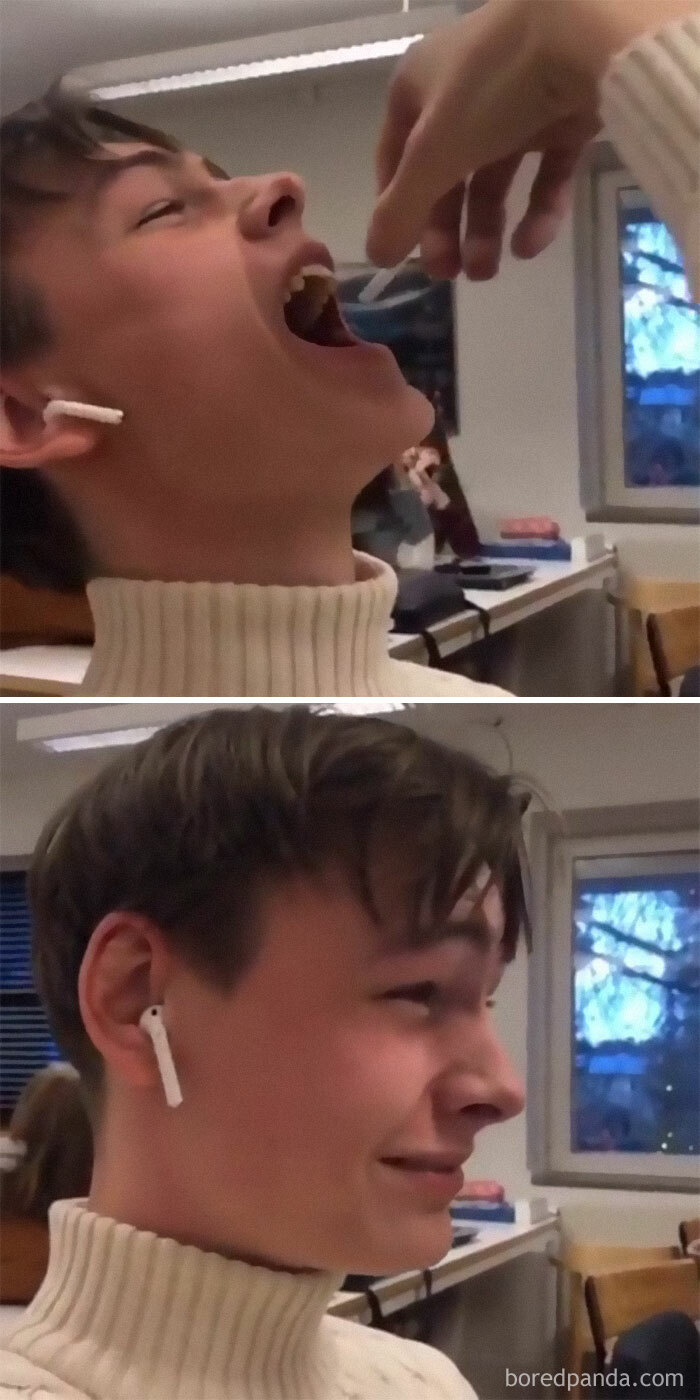 This Guy Swallowed His Classmate's Airpod, He's Currently In The ER