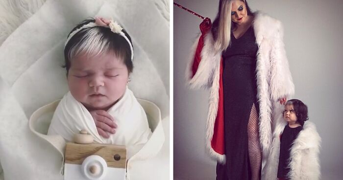 Mother Encourages Her Two-year-old Who Was Born With A White Streak In Her Hair To Embrace Her Uniqueness