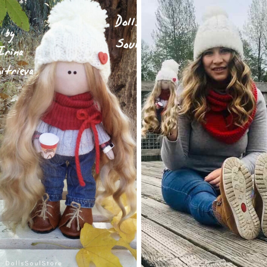 I Create Portrait Dolls From Fabric (7 Pics)