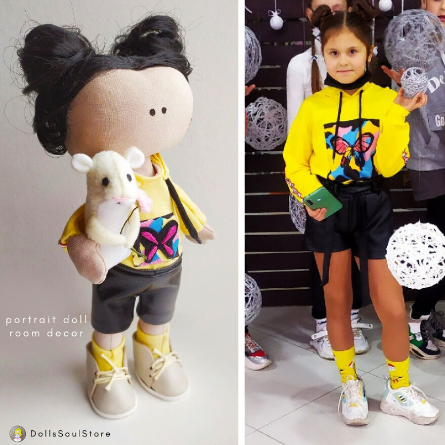 I Create Portrait Dolls From Fabric (7 Pics)