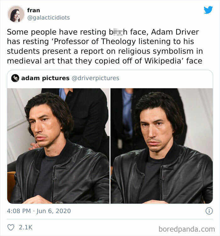 I’m Not Sure If This An Insult Or Just An Extremely Accurate Description Of Adam Driver