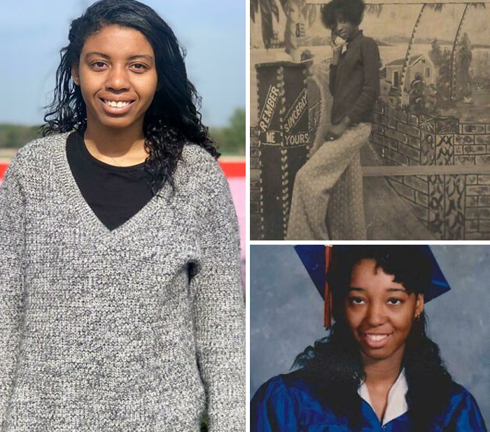 3-Generations Me In 2019 (Left), Mom In 1992 (Bottom), And Grandma In 1974 (Top)