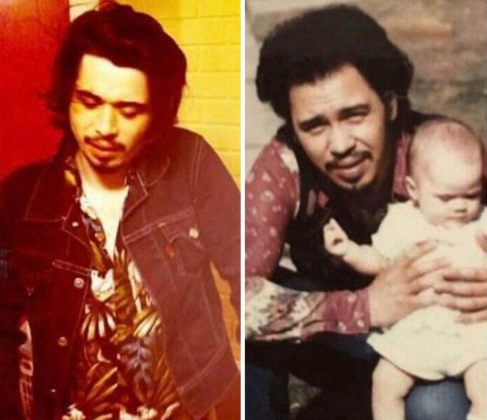 My Son On The Left And My Dad On The Right W/My Little Sister