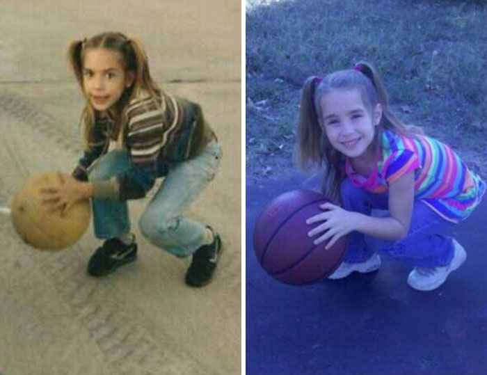 My Mom And Sister, Both At Age 6