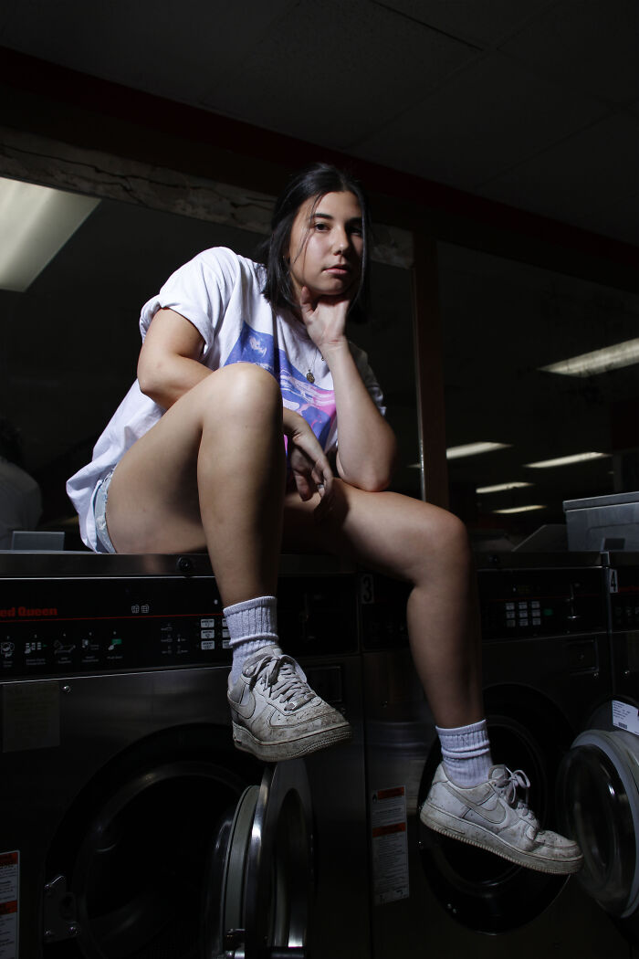 Took Some Photos Of A Friend In A Laundry Mat