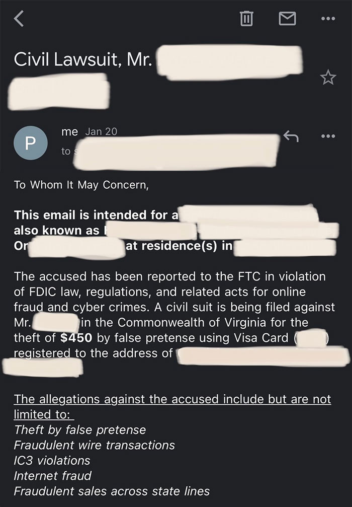 Scammer 'Sells' This Disabled Woman A PS5 For $450 And Never Sends It, So She Decides To Mess Up His Life Scammer 'Sells' This Disabled Woman A PS5 For $450 And Never Sends It, So She Decides To Mess Up His Life