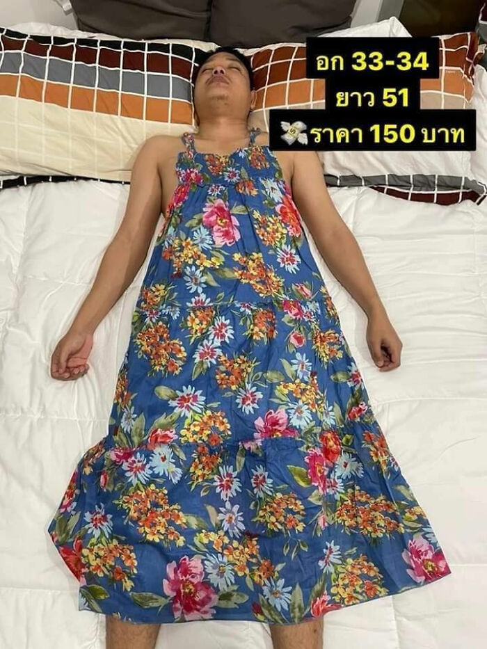 Wife Turns Her Unsuspecting Sleeping Husband Into A Model To Sell Her Clothes Online And It Goes Viral