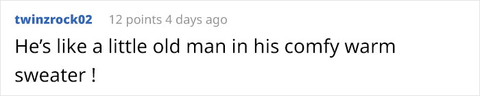 “He’ll Cry And Complain For Hours”: 18-Year-Old Cat Cries If His Sweater Is Taken Off “He’ll Cry And Complain For Hours”: 18-Year-Old Cat Cries If His Sweater Is Taken Off