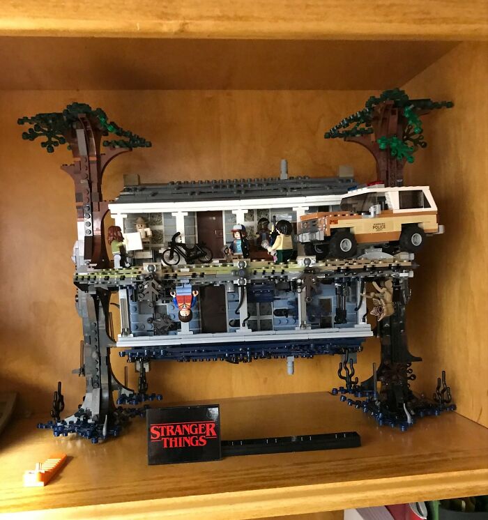 I Made This Stranger Things LEGO Set, And If You Flip It Upside Down...