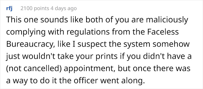 Person's Appointment Gets Canceled Because They Were 5 Minutes Late, But They 'Trick' The System And Get In Anyway Person's Appointment Gets Canceled Because They Were 5 Minutes Late, But They 'Trick' The System And Get In Anyway