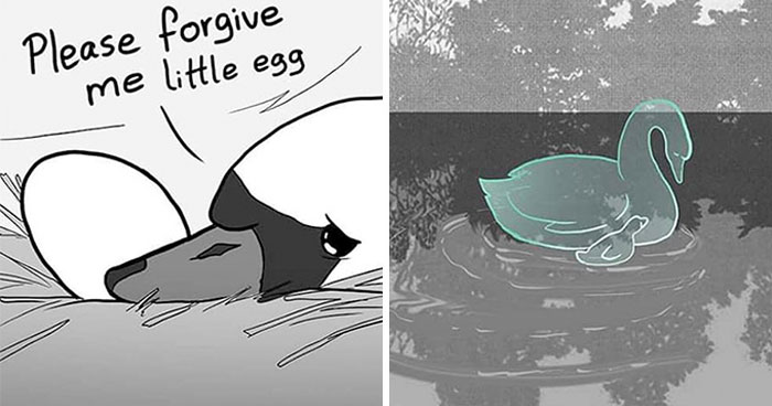 Artist Who Makes People Cry With Her Animal Comics Just Released A New One About A Swan Inspired By True Events