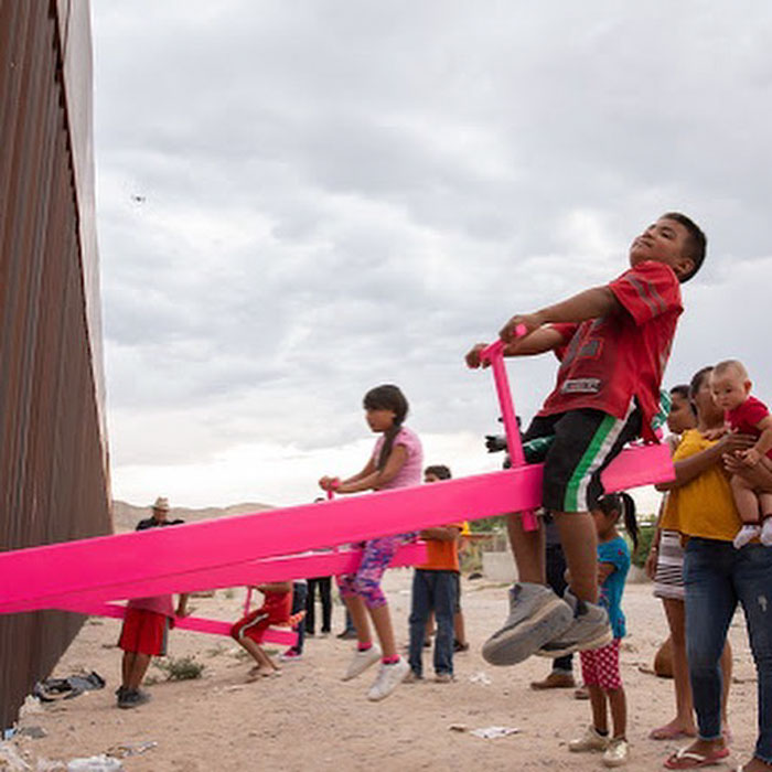 US-Mexico Border: Pink Seesaw Installation Wins 2020 &lsquo;Design Of The Year&rsquo;