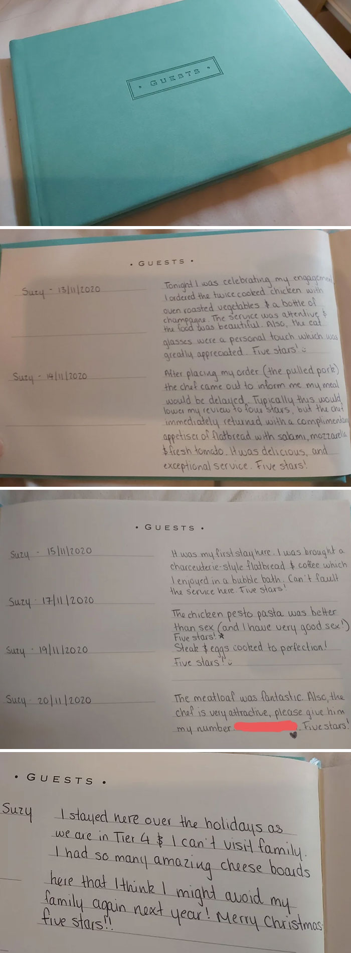 My Fiancé Cooks Every Night. I'm Secretly Filling In A Review Book Of What I Think Of His Amazing Cooking, I'm Going To Surprise Him With It When We Get Married